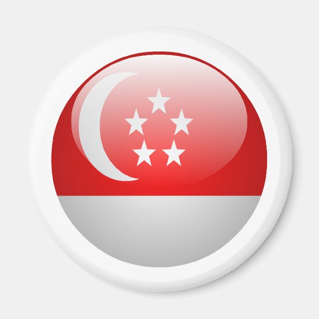 Singapore Flag Magnet (Front)