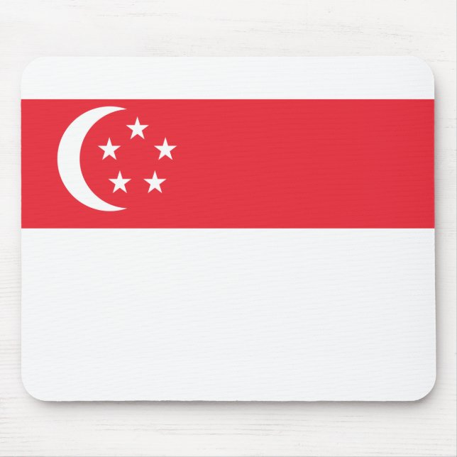 Singapore Flag Mouse Pad (Front)