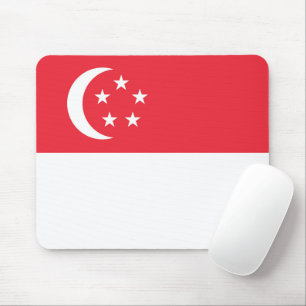 Singapore flag mouse pad