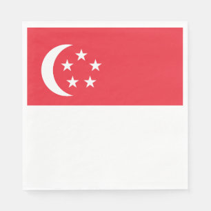 Singapore Flag Napkin