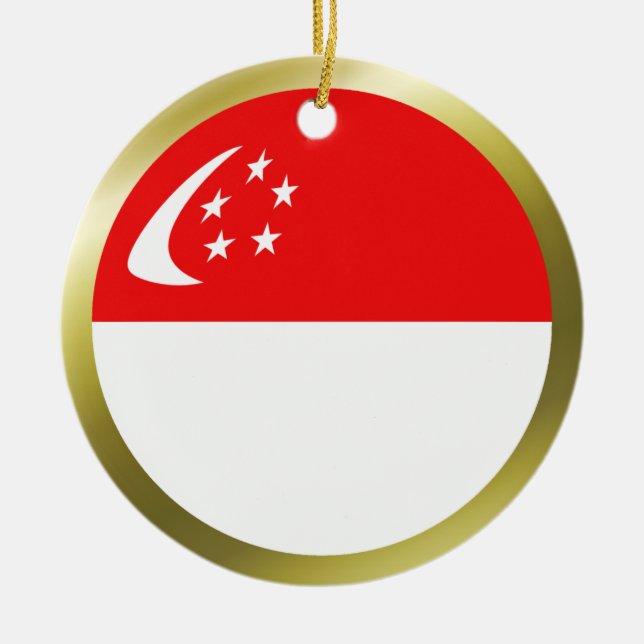 Singapore Flag Ornament (Front)