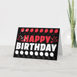 Singapore Flag Patriotic Birthday Card