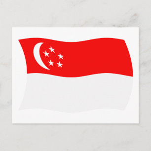 Singapore Flag Postcard