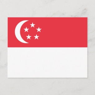 Singapore Flag Postcard