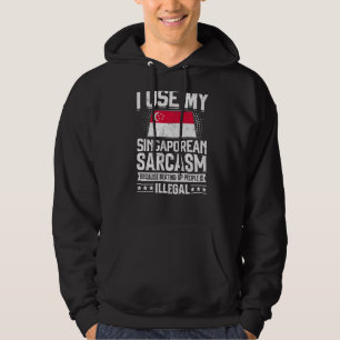 Singapore Flag Souvenirs For Singaporean Men & Wom Hoodie