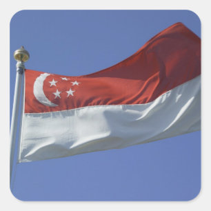 Singapore Flag Square Sticker