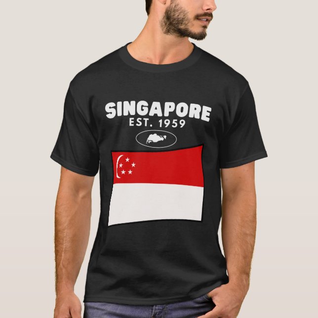 Singapore flag T-Shirt (Front)