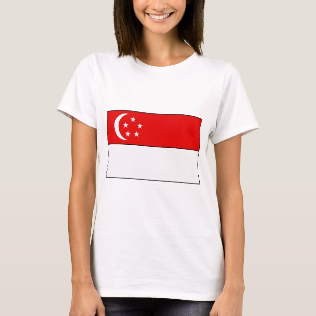 Singapore Flag T-shirts and Gifts (Front)