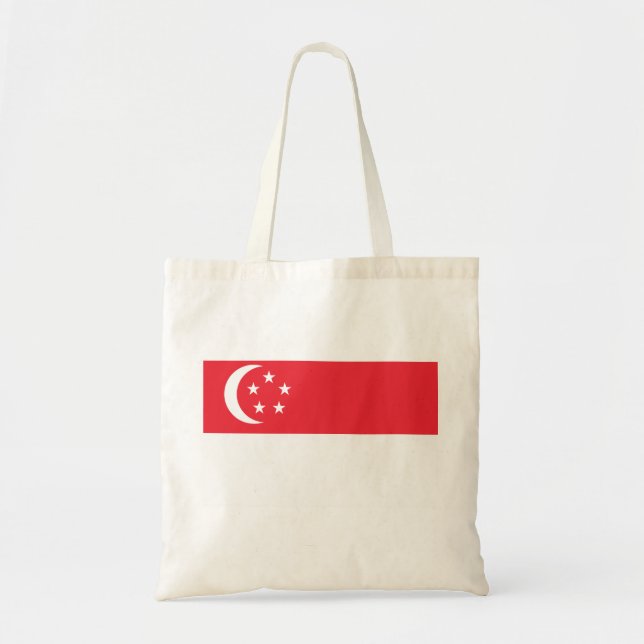 Singapore Flag Tote Bag (Front)