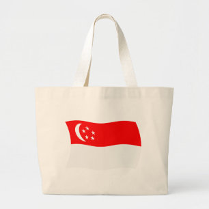 Singapore Flag Tote Bag