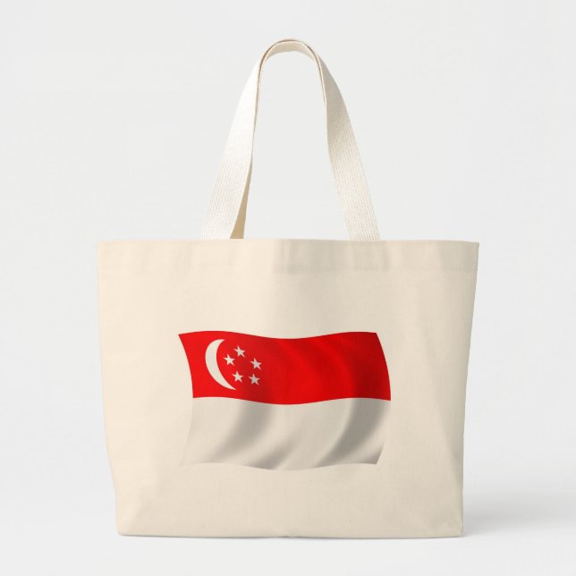 Singapore Flag Tote Bag (Front)