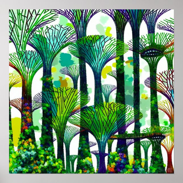 Singapore Gardens By The Bay - Canvas Art Print (Front)