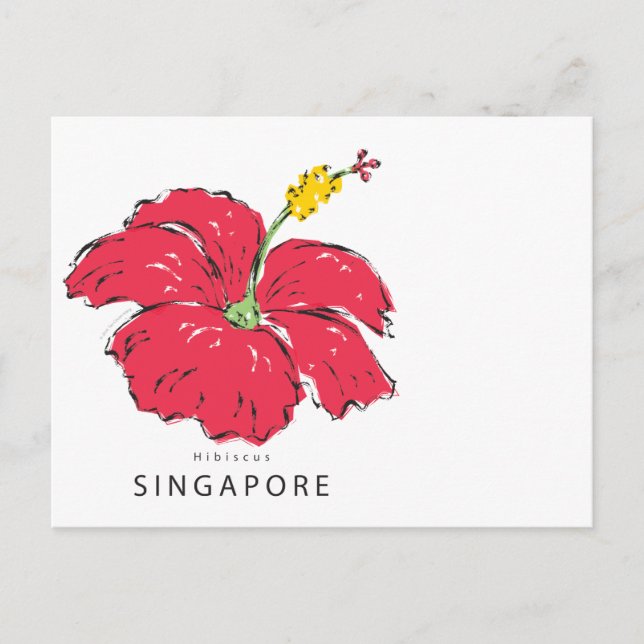 SINGAPORE HIBISCUS COLLECTION POSTCARD (Front)