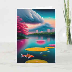 Singapore Koi Pond Card