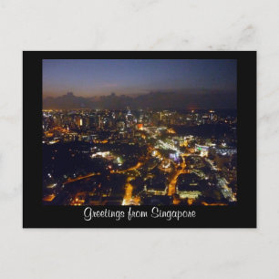 singapore lights postcard