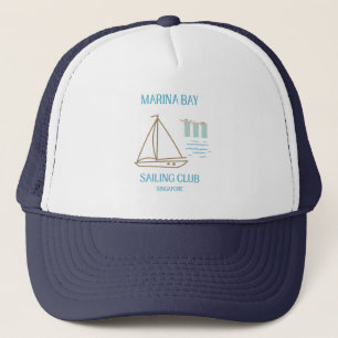 Singapore Marina Bay Luxury Sailing Club Trucker Hat