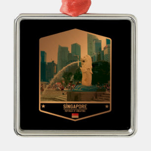 Singapore Metal Ornament