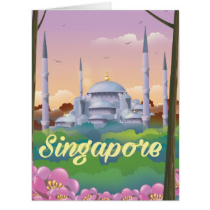 Singapore Mosque Travel poster