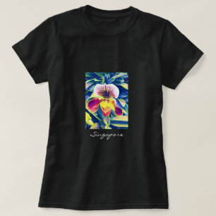 Singapore Orchid travel South East Asia T-Shirt