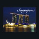 Singapore Postcard<br><div class="desc">Singapore Keep in touch with Zazzle custom postcards! Add your favourite image to a blank postcard or say “hi" with a pre-existing design. Save paper and mail a note without wasting envelopes! 4.25" x 5.6" (portrait) or 5.6" x 4.25" (landscape). Printed on ultra-heavyweight (120 lb.) card stock with a gloss...</div>