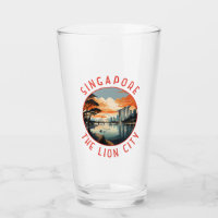 Singapore Retro Distressed Circle