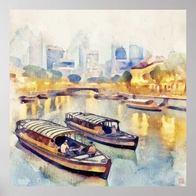 Singapore River- Large Archival Print (Front)