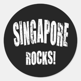 Singapore Rocks! Classic Round Sticker
