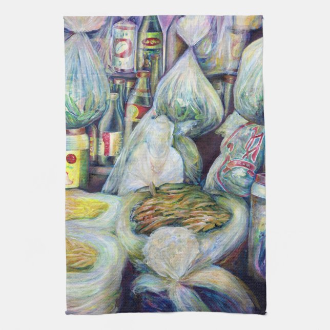 Singapore’s Sun Dried Flavours Tea Towel (Vertical)