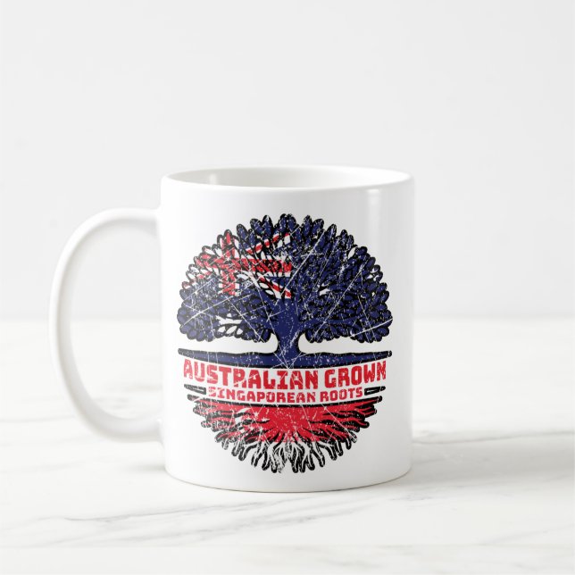 Singapore Singaporean Australian Australia Tree Coffee Mug (Left)
