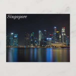 Singapore Skyline at Fullerton Postcard