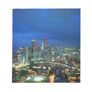 Singapore Skyline at night, Singapore Notepad