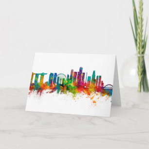Singapore Skyline Card