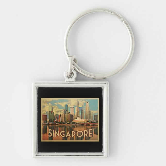 Singapore Skyline Key Ring (Front)