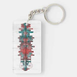 Singapore Skyline Key Ring