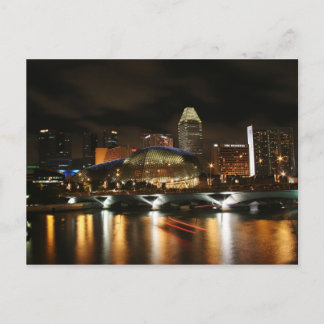 Singapore skyline postcard