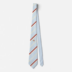 Singapore stripes flag tie