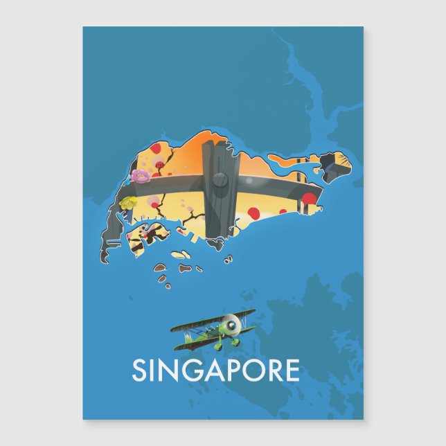 Singapore travel map (Front)