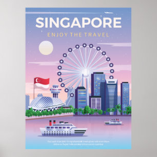 singapore travel poster