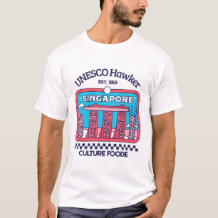Singapore : UNESCO hawker culture foodie T-Shirt