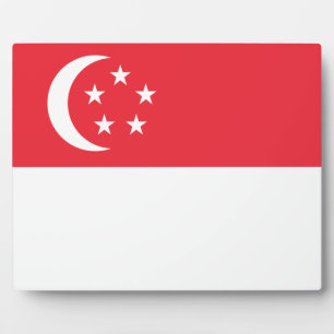 Singaporean Flag Plaque