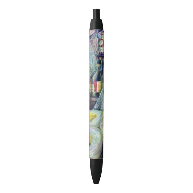 Singapore's Sundried Flavours Black Ink Pen (Front Vertical)