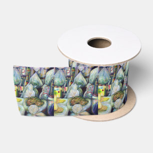 Singapore's Sundried Flavours Satin Ribbon