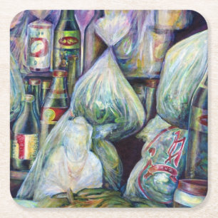 Singapore's Sundried Flavours Square Paper Coaster