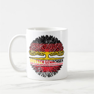 Singapur Singapurisch Deutsch Deutschland Baum Coffee Mug