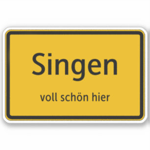 Singen Sticker Autosticker