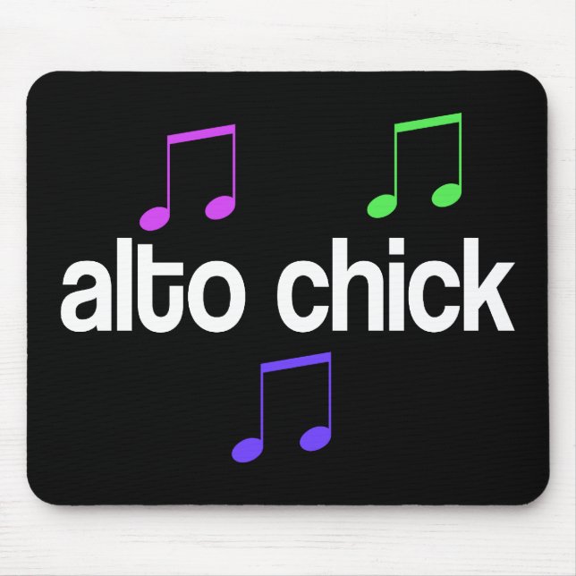 Singer Alto Chick Mouse Pad (Front)