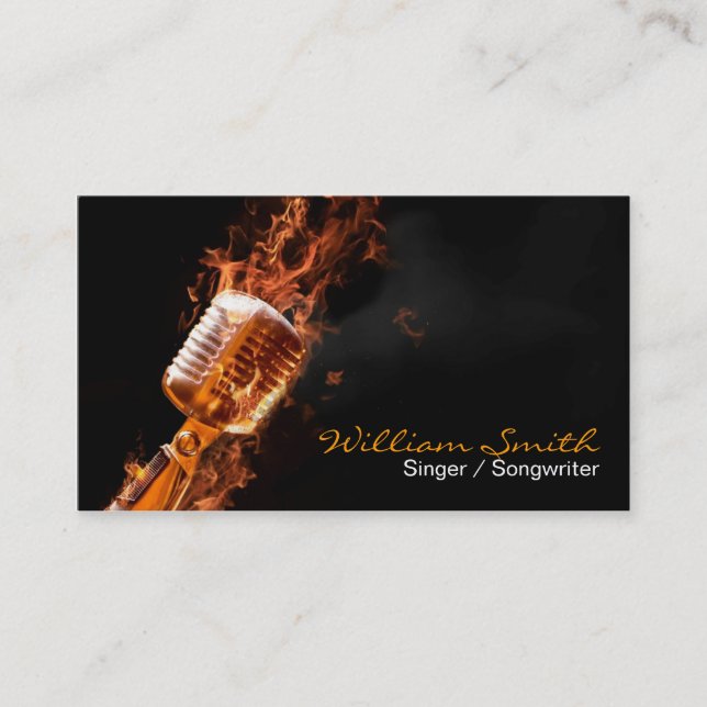 Singer Business card (Front)