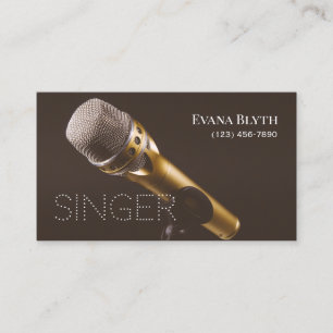 Singer Business Card