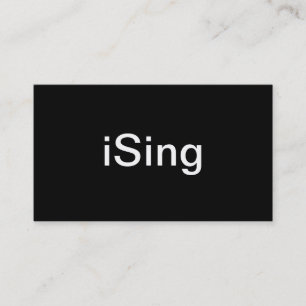 Singer Business Card