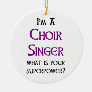 singer choir ceramic tree decoration